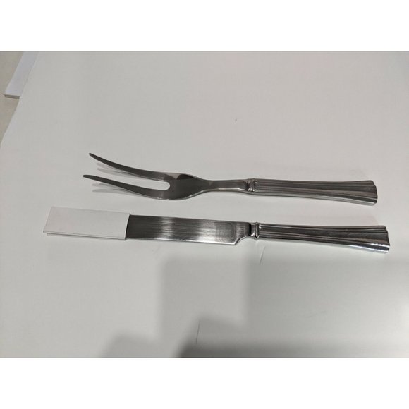 Reed & Barton BROOKSHIRE 2 Piece Carving Set Knife Fork Stainless Flatware 11" - Picture 1 of 7